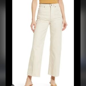 Reformation Wilder High Rise Ankle Jeans Almond